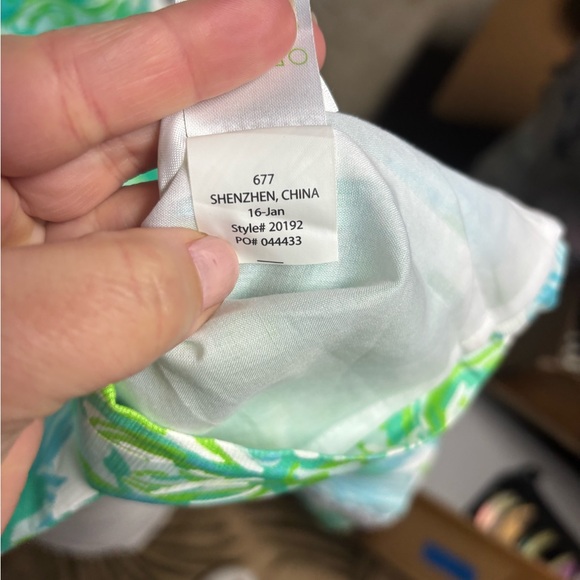 Lilly Pulitzer Sofia Lace Shift Dress in Lagoon Green Wave Rider - Picture 7 of 7